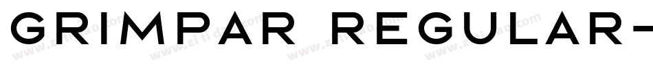 Grimpar Regular字体转换